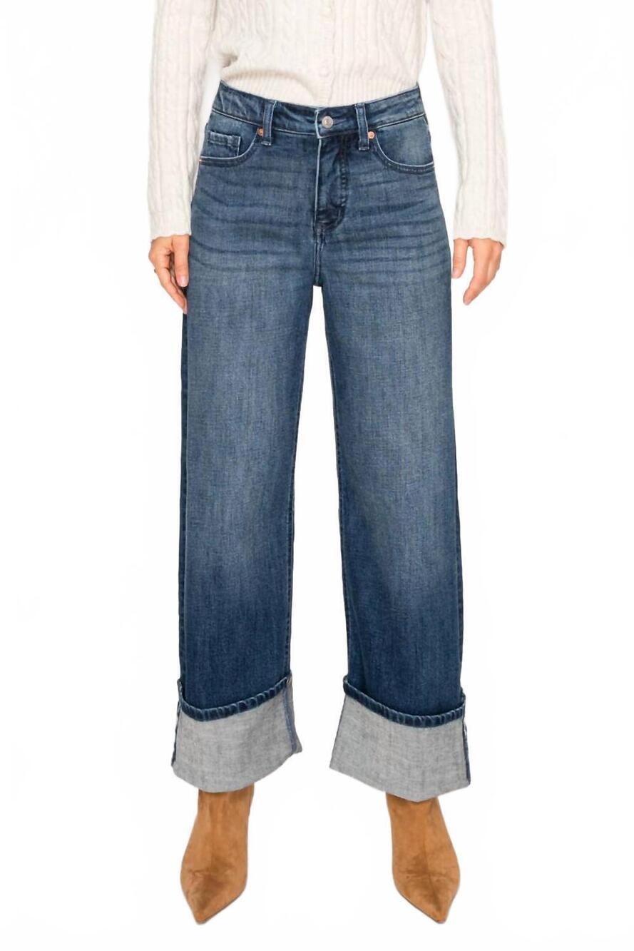 NEW ARTEMIS VINTAGE franki high rise wide leg jeans in blue